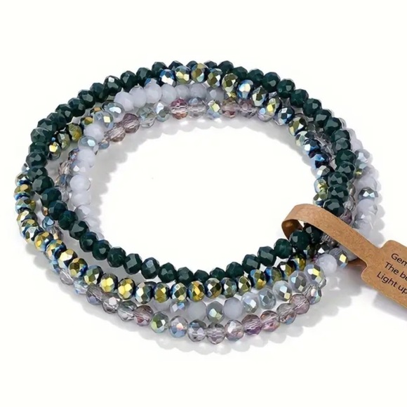 Boho Multicolor Beaded Bracelet Set - Picture 1 of 1